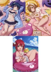 【中古】クリアファイル 津島善子＆国木田花丸＆黒澤ルビィ A4クリアファイル3枚セット 「ラブライブ!サンシャイン!!」 電撃クリアファイルマガジン ラブライブ!サンシャイン!! 1年生Ver. 付録