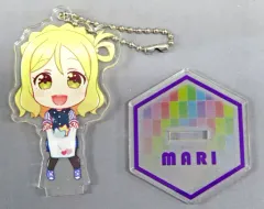 【中古】雑貨 小原鞠莉 「セガコラボカフェ ラブライブ!シリーズ 9th ANNIVERSARY! スタンド付きアクリルキーホルダー(Aqours セガ制服デフォルメ)」