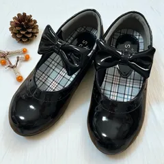 美品　アクシーズファム　フォーマルシューズ　ブラック　入学式　卒業式　発表会　冠婚葬祭　シューズ 靴 キッズ 女の子用 Lサイズ 20㎝　axes femme 【中古】