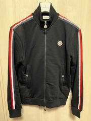 MONCLER トリコロールライン ジップブルゾン ネイビー Mサイズ - メルカリ