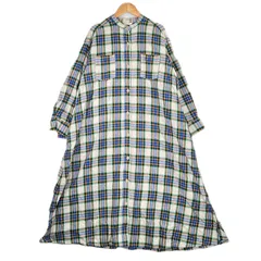美品 studio CLIP スタジオクリップ シャツワンピース タータンチェック 秋冬 AW ワンピース コットン マルチカラー レディース F【古着】【中古】【送料無料】