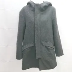 ◇ THE SHOP TK ジップアップ　フード付き　長袖 コート サイズM ブラック レディース E  【1301260031919】