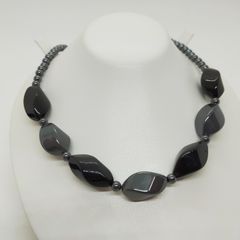 シルバーネックレス ヘマタイト