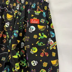 COOKMAN スカル フルプリント CHEF PANTS イージーパンツ　サイズM　07033106　01