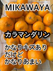 最終！！！えひめ県産 【かなりキズあり！かなり甘い！】！大きめ！カラマンダリン３ｋｇ みきゃん箱入