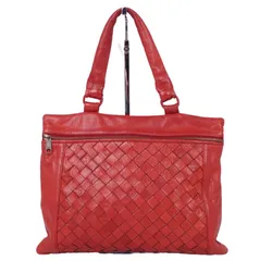 イビザ IBIZA バッグ ハンドバッグ 編み込み トートバッグ カーフレザー カバン レディース レッド