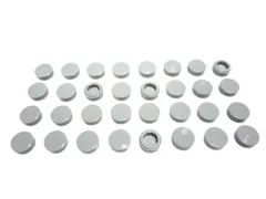 レゴ★未使用！新灰色の丸い１×１タイル３２点セット