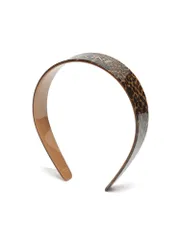【美品・中古】セリーヌ / CELINE カチューシャ / ヘアバンド ブラウン セリーヌ CELINE Headband ヘッドバンド カチューシャ ロゴ 茶