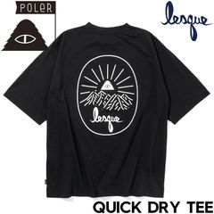 半袖TEE Tシャツ POLeR × LESQUE ポーラー レスケコラボ QUICK DRY TEE 251MCV0073 BLK 日本代理店正規品