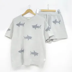 新品♡タグ付き♡ジェラートピケ サメモチーフプルオーバー セットアップ ジェラート ピケ】かわいいサメがモチーフのクールコレクション