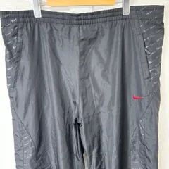 大きいサイズ(^w^)b NIKE ナイキ ウインドブレーカー ナイロンパンツ ジャージ ロゴ刺繍 メッシュ裏地 無地 シンプル ボトムス スポーツ トレーニングウェア アウトドア ブラック 黒 メンズ サイズXXL