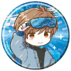 【中古】バッジ・ビンズ ハク(ノーマル/背景ブルー/名なし) 「恋とプロデューサー～EVOL×LOVE～ トレーディング缶バッジ(レア入り) 18.グラフアートイラスト」