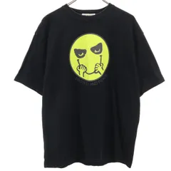 UNDERCOVER アンダーカバー 日本製 ニコちゃん 半袖 プリント Tシャツ 4 ブラック メンズ 古着