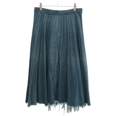 BALENCIAGA バレンシアガ 21AW プリーツデニムミディスカート 657640 TJW67 インディゴ 38のサムネイル