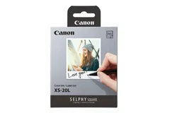 【在庫セール】Canon SELPHY SQUARE QX10/QX20用カラーインク/ラベルセット XS-20L