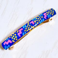 派手かわ　バレッタ　ヘアピン
