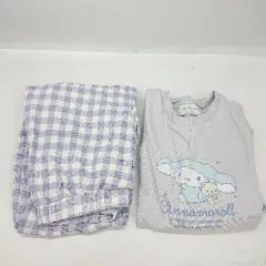 ◇ ⊂ SANRIO CHARACTERS シナモンロール ルームウェア サイズM ブルーグレー レディース E  【1503060002209】