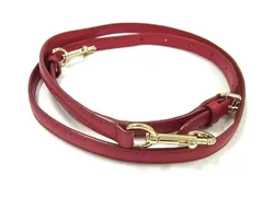 ■極美品■ COACH コーチ レザー バッグ用 ショルダーストラップ ショルダーベルト 肩掛け 斜め掛け レディース レッド系 BK3734