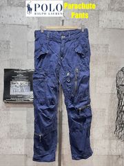 ポロラルフローレン パラシュートパンツ 30/30 ネイビー POLO RALPH LAUREN ミリタリーパンツ カーゴパンツ フライトパンツ