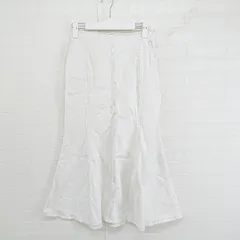 ◇ NICE CLAUP ナイスクラップ ロング フレア スカート サイズF オフホワイト レディース P  【1302270003989】