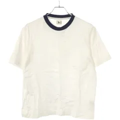 blurhms ROOTSTOCK ブラームスルーツストック 21SS bshop別注 リンガーTシャツ ホワイト×ネイビー 0のサムネイル