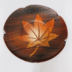 【5枚組】加賀彫 紅葉 4.2梅型 茶托 【箱無】山中漆器・茶道具・おもてなし