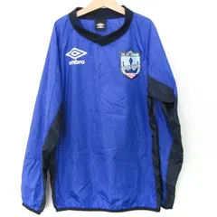 アンブロ ピステ ウィンドブレーカー 京都トリデンテFC サッカー スポーツウエア キッズ 男の子用 150サイズ 青×黒 UMBRO 【中古】