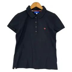 BLUE LABEL CRESTBRIDGE ブルーレーベル クレストブリッジ ワンポイント刺繡ポロシャツ size38/ブラックのサムネイル