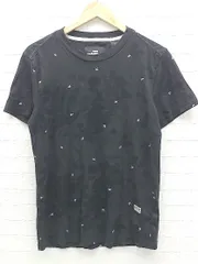 ◇ G-STAR RAW ジースター・ロー 総柄 半袖 Tシャツ カットソー XS ブラック #  【1002800051601】