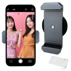 【新着商品】GOKEI スマホホルダー 超強力 マグネット式 自撮り マグネット スマホスタンド 磁石 壁 固定 カメラアクセサリ スマホマウント マグネット スマートフォン スマホ ホルダー 磁石 スタンド 360度回転 携帯 グレー 1