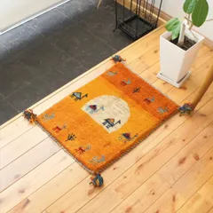 【新品未使用】絵画風絨毯　カーペット　玄関用　スワン　玄関　廊下　絵画　イラン 新品未使用】絵画風絨毯 カーペット 玄関用 スワン 玄関 廊下