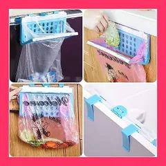 1個 ポリ袋エコホルダー ゴミ袋ホルダー 買い物袋がゴミ箱に キッチンクロス付