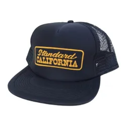 STANDARD CALIFORNIA スタンダードカリフォルニア ロゴ メッシュ キャップ ネイビー系【中古】