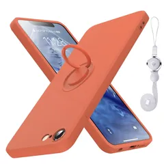 【在庫処分】iPhone SE ケース 第2世代 iPhone8 ケース iPhone7 ケースリング付き耐衝撃 シリコン 薄型 カバー スリム tpu 磨り表面 指紋防止カバー 柔らかい裏地 米軍MIL規格 黄ばみなし レンズ保護 滑り止め 柔軟性 擦り傷防