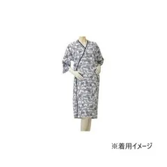 神戸生絲　婦人ガーゼ合わせ(ラグラン袖・湯上り)M No.72 コン 花柄