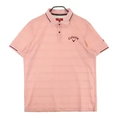 サイズ：LL CALLAWAY キャロウェイ レッドレーベル 半袖ポロシャツ ドット ピンク系 [240101432472] ゴルフウェア メンズ ストスト