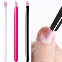 Forahome ストーンプッシャー 3本セット 使いやすい ペンタイプ 甘皮処理用キューティクルプッシャー 細部 サンディング セラミックプッシャー 甘皮処理 ネイル甘皮ケアツール 持ち運び便利 (3色セット)