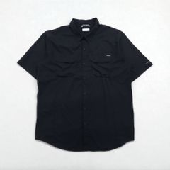 Columbia オムニシェード OMNI-SHADE 半袖 フィッシングシャツ XL ブラック ポリエステル メッシュ AT1567