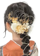 特価　和服 振袖 和装 水引 着物 ドライフラワー 袴 花 浴衣 ヘアーアレンジ 成人式 ヘアアクセサリー 結婚式 セット 卒業式 髪飾り 七五三 髪飾り お祭り 人気 ポニーテール [JZOON]