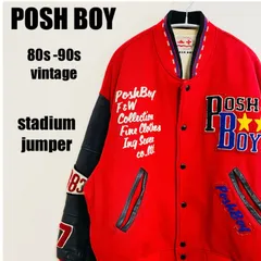 【ヴィンテージ】80s POSH BOY スタジャン　ブラック　1983