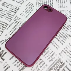 iPhone 7/8/SE ガラス背面シリコンケース (21)パープル