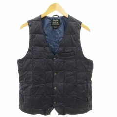 タイオン TAION ダウンベスト ジャケット インナー 収納袋付き ナイロン L 紺 ネイビー /GV