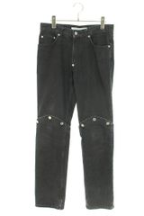 ジョンローレンスサリバン  2A011-0321-15 KNEE BUTTON JEANS ニーボタンデニムパンツ  メンズ 46