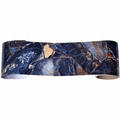 マスキング インテリア テープ 多用途 DIY 家具 壁 キッチン 扉 建具 窓枠 床 巾木 幅15cm×10m(ブルーサファイア)
