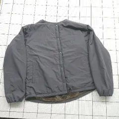 ◇ ⊇ CONVERSE コンバース 防寒性良好 長袖 ノーカラーウールダウンジャケット サイズM グレー系 レディース E  【1508260029261】