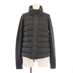 美品　MONCLER マグリオーネトリコットカーディガン　ダウン グレー XS 美品 モンクレール マグリオーネトリコットカーディガン ダウン