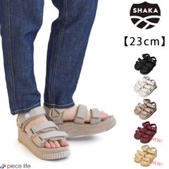 【2025新色追加】シャカ SHAKA サンダル ネオバンジープラットフォーム NEO BUNGY PLATFORM レディース 厚底 スポーツサンダル スポサン  春 夏 秋 23cm SK-105