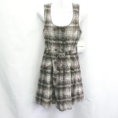 ◇ ◎ ●未使用● L'EST ROSE レストローズ チェック柄 - ひざ丈 ワンピース サイズ2 パープル レディース E  【1406050057527】
