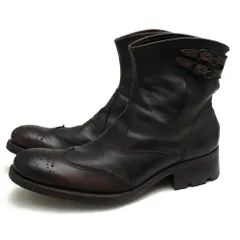 alfredoBANNISTER ダークブラウン レザー エンジニアブーツ Yahoo!オークション -「エンジニアブーツ」(アルフレッド