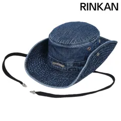 未使用品クロムハーツ CRANK BAIT レザーブレードデニムハット L